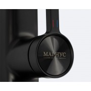Смеситель кухонный MAGNUS 8262 Г-образный выдвижной, чёрный