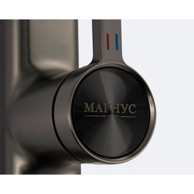 Смеситель кухонный MAGNUS 8264 Г-образный выдвижной, графит Смеситель кухонный MAGNUS 8264 Г-образный выдвижной, графит