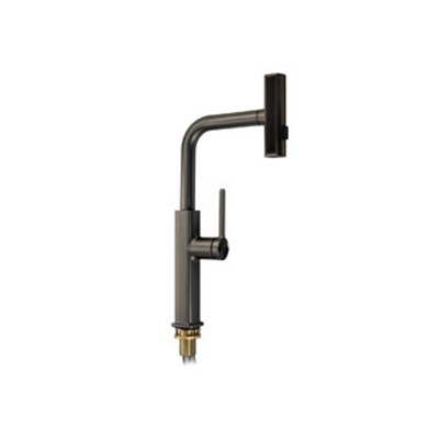 Смеситель кухонный MAGNUS 8264 Г-образный выдвижной, графит Смеситель кухонный MAGNUS 8264 Г-образный выдвижной, графит
