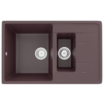 Кухонная мойка Ecology Stone R-22-345 шоколад 770x495мм Кухонная мойка Ecology Stone R-22-345 шоколад 770x495мм