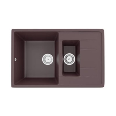 Кухонная мойка Ecology Stone R-22-345 шоколад 770x495мм Кухонная мойка Ecology Stone R-22-345 шоколад 770x495мм