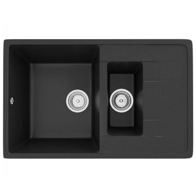 Кухонная мойка Ecology Stone R-22-344 ультра-чёрный 770x495мм Кухонная мойка Ecology Stone R-22-344 ультра-чёрный 770x495мм