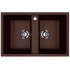 Кухонная мойка Ecology Stone R-23-345 шоколад 775x495мм Кухонная мойка Ecology Stone R-23-345 шоколад 775x495мм
