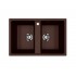Кухонная мойка Ecology Stone R-23-345 шоколад 775x495мм Кухонная мойка Ecology Stone R-23-345 шоколад 775x495мм