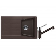 Комплект Schock: Мойка City D-100S + Смеситель Pila мокка