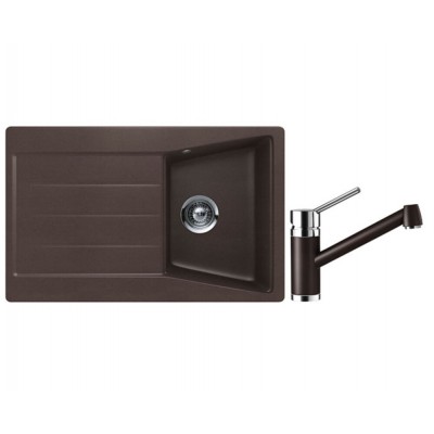 Комплект Schock: Мойка City D-100S + Смеситель Pila мокка Комплект Schock: Мойка City D-100S + Смеситель Pila мокка