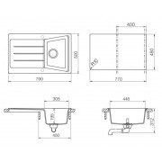 Комплект Schock: Мойка City D-100S + Смеситель Pila мокка