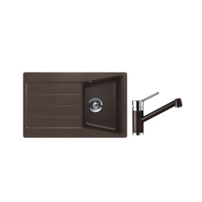 Комплект Schock: Мойка City D-100S + Смеситель Pila мокка Комплект Schock: Мойка City D-100S + Смеситель Pila мокка