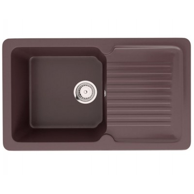 Кухонная мойка Ecology Stone R-32-345 шоколад 770x495мм Кухонная мойка Ecology Stone R-32-345 шоколад 770x495мм