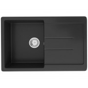 Кухонная мойка Ecology Stone R-33-344 ультра-чёрный 770x495мм