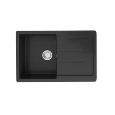 Кухонная мойка Ecology Stone R-33-344 ультра-чёрный 770x495мм Кухонная мойка Ecology Stone R-33-344 ультра-чёрный 770x495мм