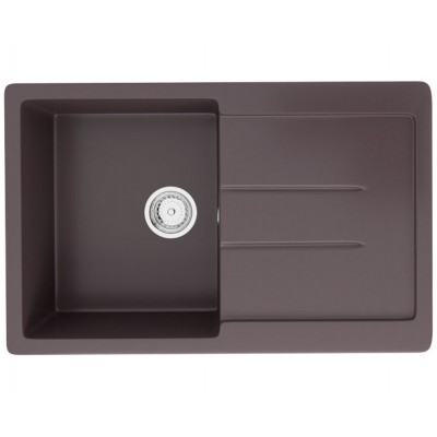 Кухонная мойка Ecology Stone R-33-345 шоколад 770x495мм Кухонная мойка Ecology Stone R-33-345 шоколад 770x495мм