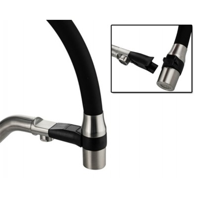 Кухонный смеситель MAGNUS 91127 С-образный излив с магнт. фикс., нерж. Кухонный смеситель MAGNUS 91127 С-образный излив с магнт. фикс., нерж.