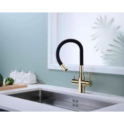 Кухонный смеситель PAULMARK Salix Sa213419-G золото (с подкл. фильтра) Кухонный смеситель PAULMARK Salix Sa213419-G золото (с подкл. фильтра)