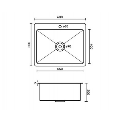 Мойка FABIA PROFI 600x500 ДИЗАЙН Мойка FABIA PROFI 600x500 ДИЗАЙН