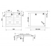 Варочная поверхность газовая SMEG SRV864POGH акция