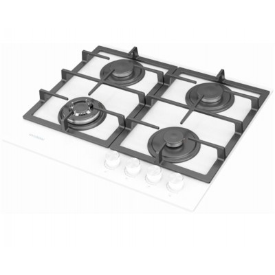 Варочная поверхность газ. Hyundai HHG 6434 WG белый Варочная поверхность газ. Hyundai HHG 6434 WG белый