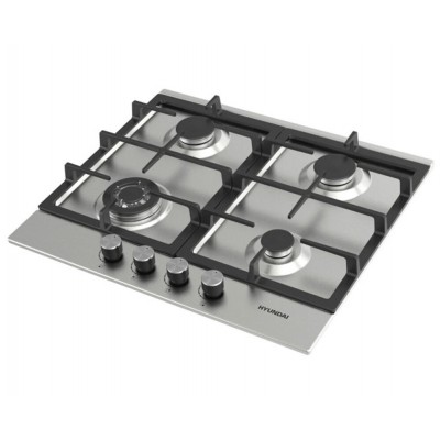 Варочная поверхность газ. Hyundai HHG 6435 IX нержавеющая сталь Варочная поверхность газ. Hyundai HHG 6435 IX нержавеющая сталь
