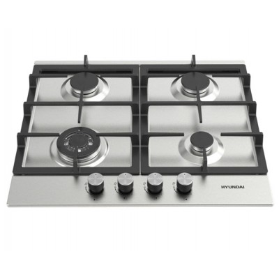 Варочная поверхность газ. Hyundai HHG 6435 IX нержавеющая сталь Варочная поверхность газ. Hyundai HHG 6435 IX нержавеющая сталь