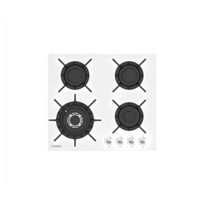 Варочная поверхность газ. Hyundai HHG 6437 WG белый Варочная поверхность газ. Hyundai HHG 6437 WG белый