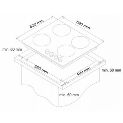 Варочная поверхность газовая SIMFER H60Q40O417Акция Варочная поверхность газовая SIMFER H60Q40O417Акция