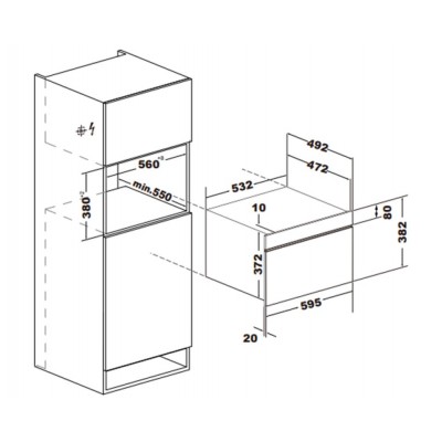 Микроволновая печь встраиваемая AKPO MEA 3410 TDH BL Микроволновая печь встраиваемая AKPO MEA 3410 TDH BL
