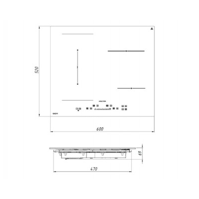 Варочная панель индукционная AKPO PIA 6082503 черный Варочная панель индукционная AKPO PIA 6082503 черный