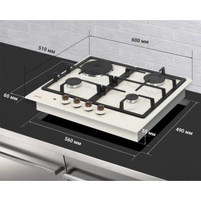 Варочная поверхность комбинированная SIMFER H60V31O522 Варочная поверхность комбинированная SIMFER H60V31O522