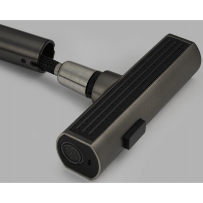 Смеситель кухонный MAGNUS 9136 Г-образный выдвижной с каскадной лейкой, Графит Смеситель кухонный MAGNUS 9136 Г-образный выдвижной с каскадной лейкой, Графит