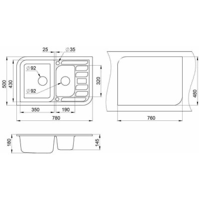 Granula GR-7803 антик 780х500мм Granula GR-7803 антик 780х500мм