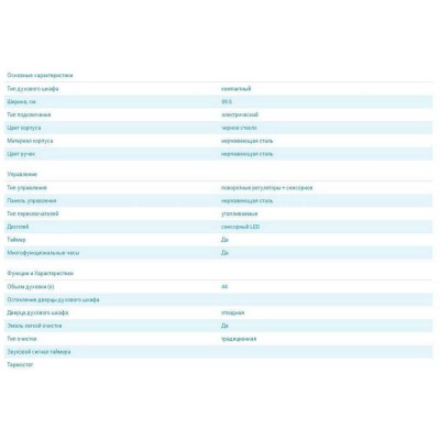 Духовка электрическая компактная MIDEA TF944EG9-BL Духовка электрическая компактная MIDEA TF944EG9-BL