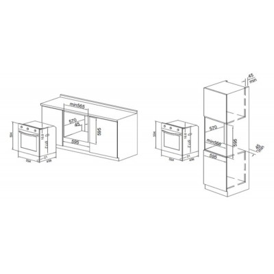 Духовой шкаф электрический AKPO PEA 7207SED02 BX Духовой шкаф электрический AKPO PEA 7207SED02 BX