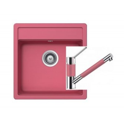 Комплект Schock Мойка Nemo 50 + Смеситель SC-50-D (выдв. излив) пинк Комплект Schock Мойка Nemo 50 + Смеситель SC-50-D (выдв. излив) пинк