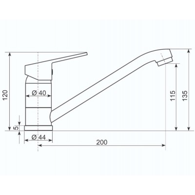 Кухонный смеситель Ulgran Practik PR-01-002 слоновая кость Кухонный смеситель Ulgran Practik PR-01-002 слоновая кость