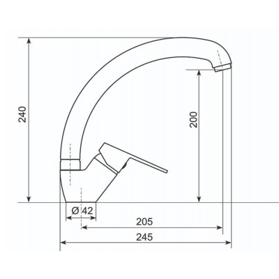 Кухонный смеситель Ulgran Practik PR-02-002 слоновая кость Кухонный смеситель Ulgran Practik PR-02-002 слоновая кость