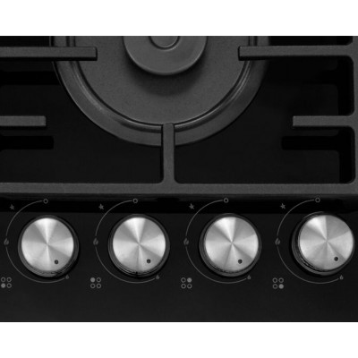 Варочная поверхность газовая Hyundai HHG 6438 BG черный Варочная поверхность газовая Hyundai HHG 6438 BG черный