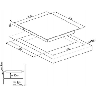 Индукционная варочная панель SMEG SI2M7643B Индукционная варочная панель SMEG SI2M7643B