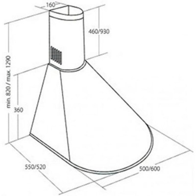 Вытяжка Akpo WK-4 Dandys 60 см. нержавейка Вытяжка Akpo WK-4 Dandys 60 см. нержавейка