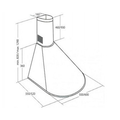 Вытяжка Akpo WK-4 Dandys 60 см. нержавейка Вытяжка Akpo WK-4 Dandys 60 см. нержавейка
