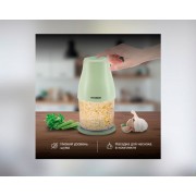 Измельчитель Hyundai HYC-P3108 0.8л. 350Вт черный/зеленый