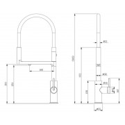 Кухонный смеситель PAULMARK TORNADO To213402-431 Белый матовый