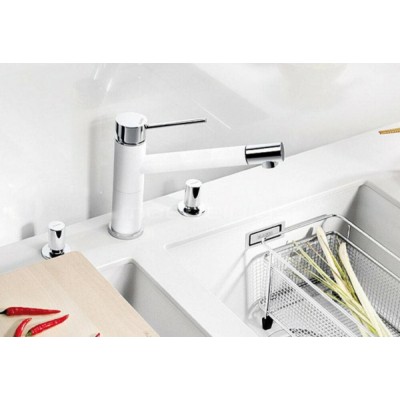 Смеситель Blanco Alta Compact хром/АЛЮМЕТАЛЛИК Смеситель Blanco Alta Compact хром/АЛЮМЕТАЛЛИК