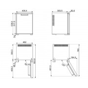 Холодильник минибар SMEG MTE40