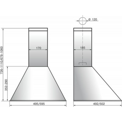 ВЫТЯЖКА ЭЛИКОР DE6534WS белый/серебро ВЫТЯЖКА ЭЛИКОР DE6534WS белый/серебро