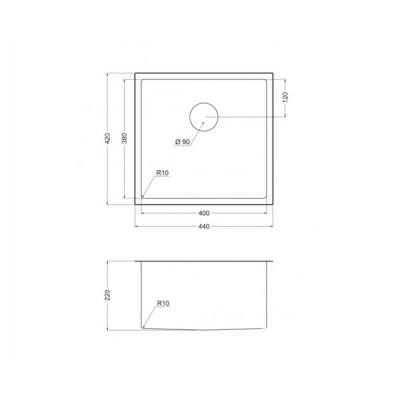 Мойка Emar Best EMB-131 PVD Satin 440х420 мм Мойка Emar Best EMB-131 PVD Satin 440х420 мм