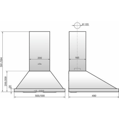 ВЫТЯЖКА ЭЛИКОР Оптима 50 белый ВЫТЯЖКА ЭЛИКОР Оптима 50 белый