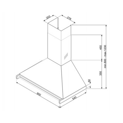 ВЫТЯЖКА SMEG KD90HXE ВЫТЯЖКА SMEG KD90HXE