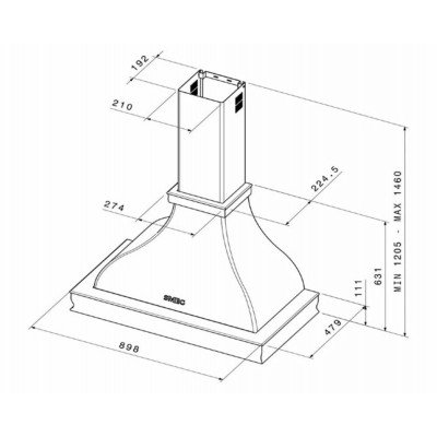 ВЫТЯЖКА SMEG KCL900POE ВЫТЯЖКА SMEG KCL900POE