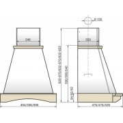 ВЫТЯЖКА ЭЛИКОР Ротонда 90 бежевый/дуб неокр 1000 м3