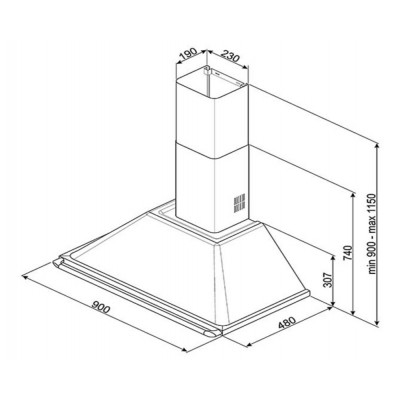 ВЫТЯЖКА SMEG KTR90XE ВЫТЯЖКА SMEG KTR90XE